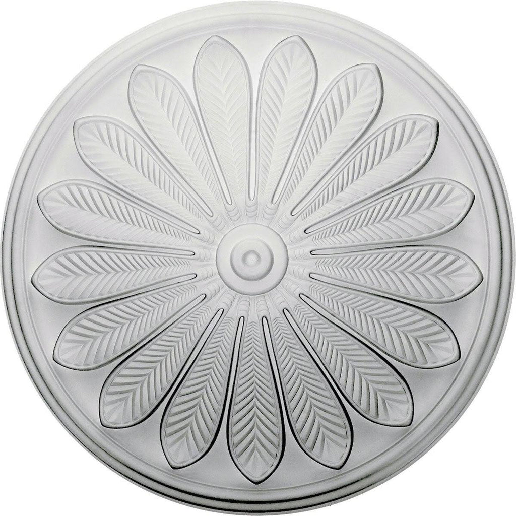 Hand-Painted Rubbed Bronze Ceiling Medallion A4868