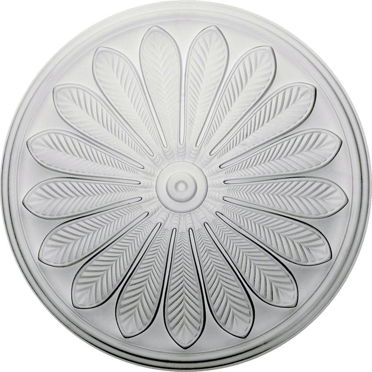 Hand-Painted Rubbed Bronze Ceiling Medallion A4868