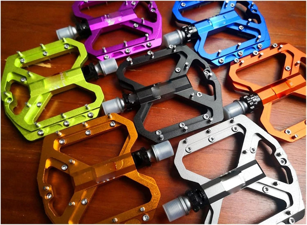 Blue Alloy Bike Pedals 9/16" 3 Bearings R80843
