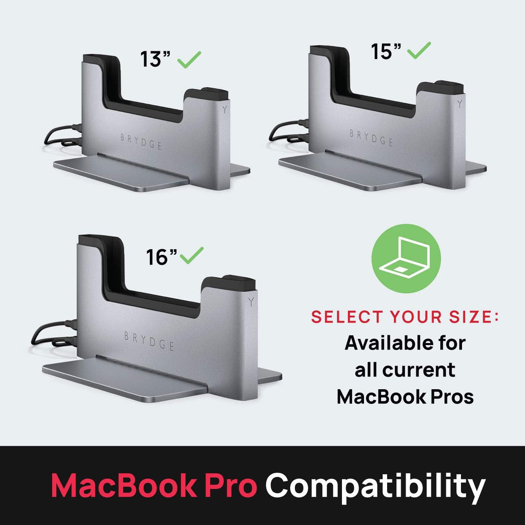 Space-Saving Laptop Stand Vertical Docking Station D66698
