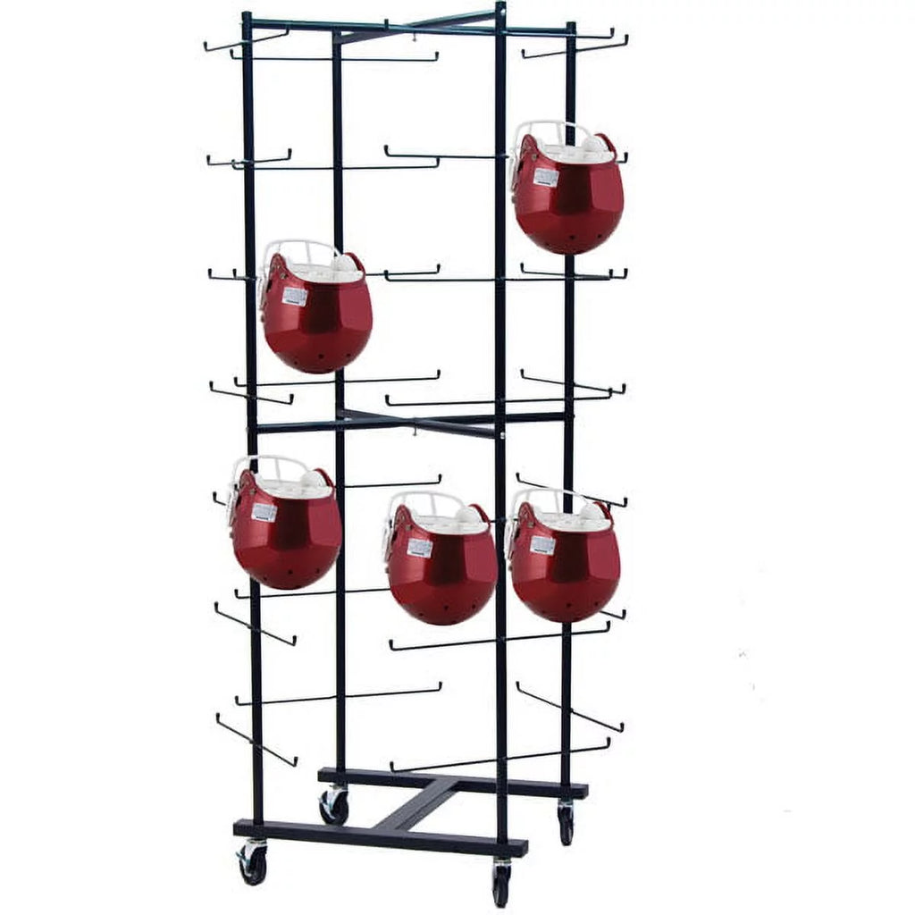 Rolling Football Helmet Rack H4520
