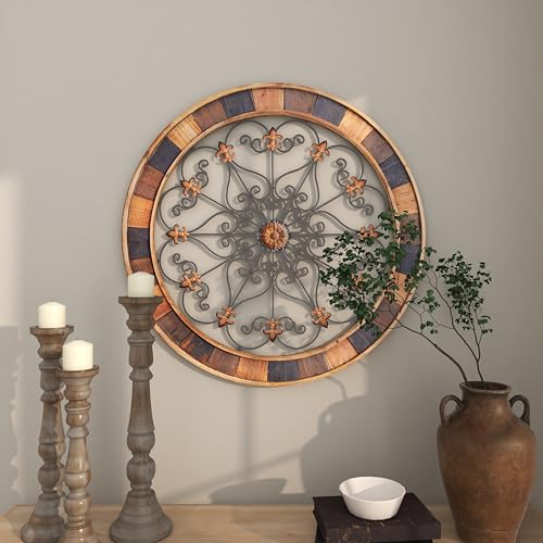 Brown Metal Wall Decor V18639