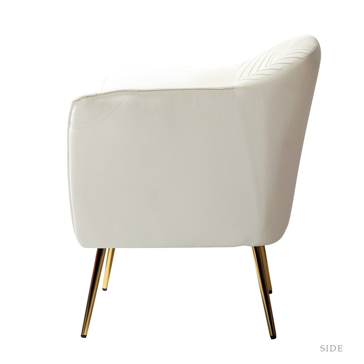 Navy Upholstered Barrel Chair N60001