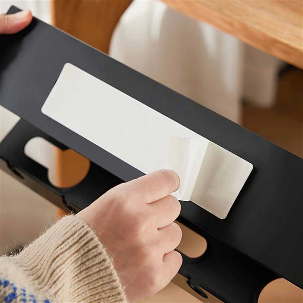 White Under Desk Cable Management Cable Tray with Clamp Z5364