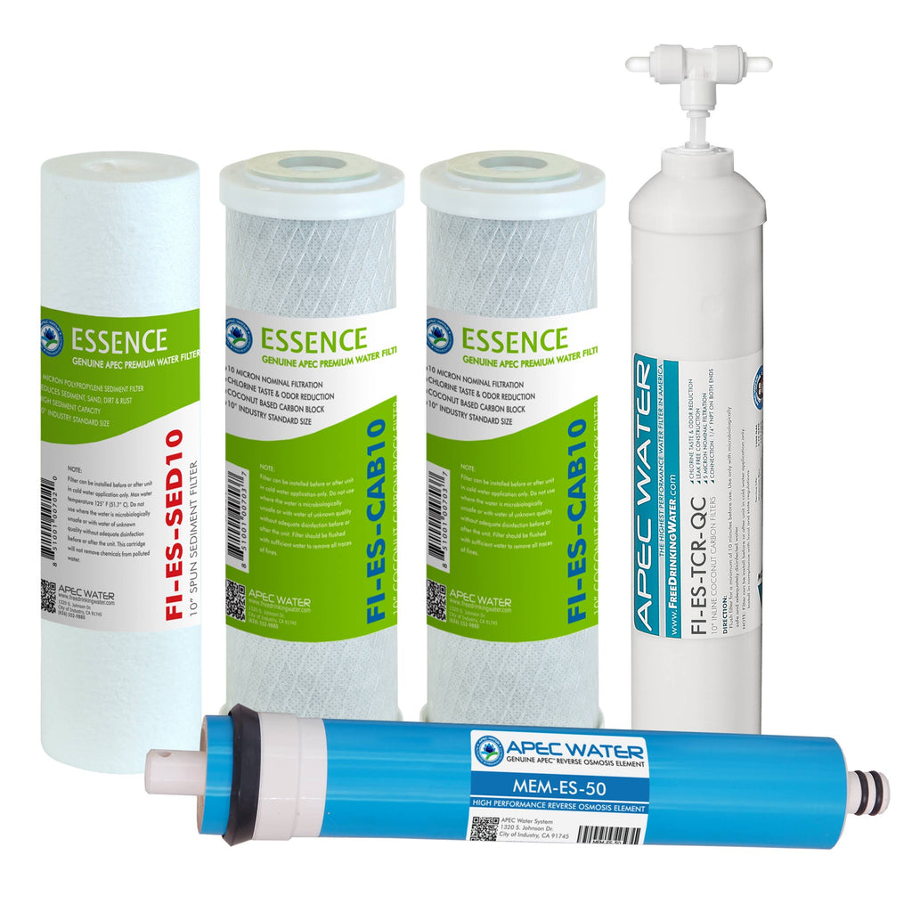 50 GPD High Capacity Complete Replacement Set for Reverse Osmosis Water Filter System D500
