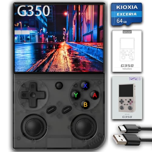 Retro Game Console with 3.5-inch IPS Screen, 64G TF Card, 3200mAh Battery X309