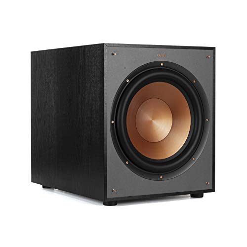 Black Bookshelf Speakers with Center Channel Speaker and Subwoofer Speaker S383