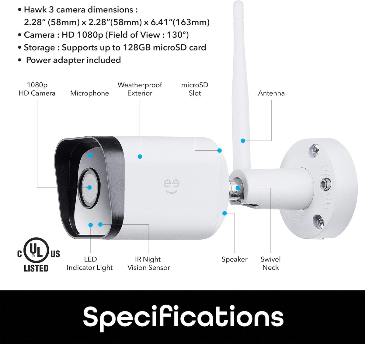 1080p Outdoor Security Camera O325086