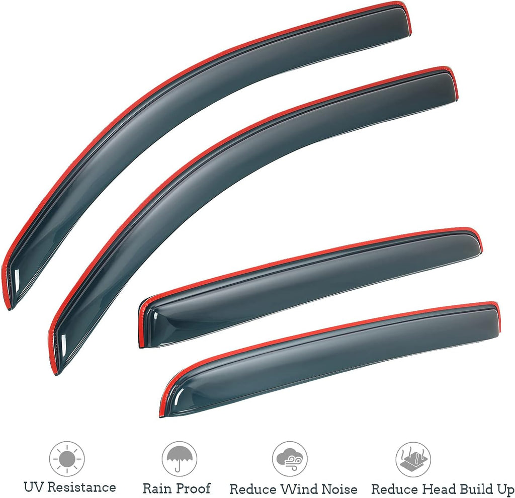 2016-2022 Tacoma Double Cab Side Window Deflectors V690