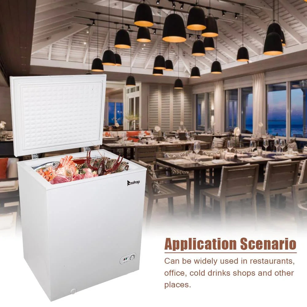 White 5.0 Cu.ft Single Door Chest Freezer U623177