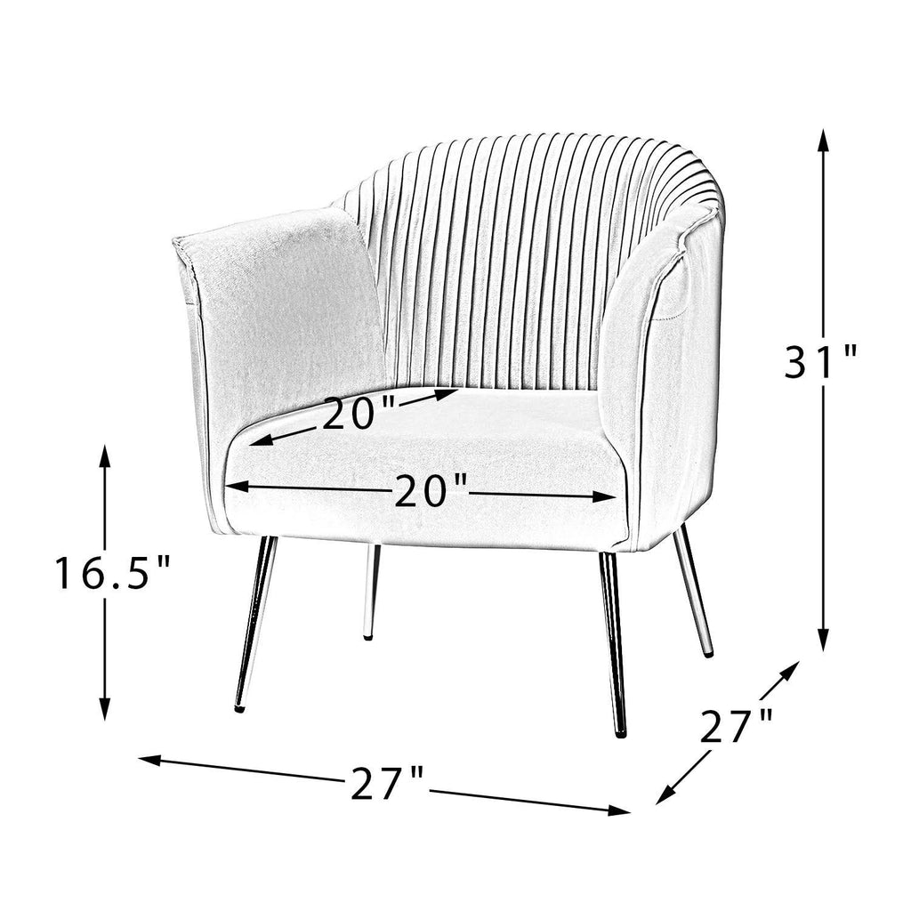 Navy Upholstered Barrel Chair N60001