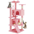 Dark Grey Multi-Level Cat Tree with 2 Condos and Scratching Posts V631