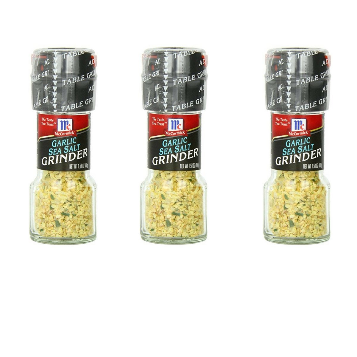 Garlic Sea Salt Grinder 1.58 oz (3 Pack) Z7137
