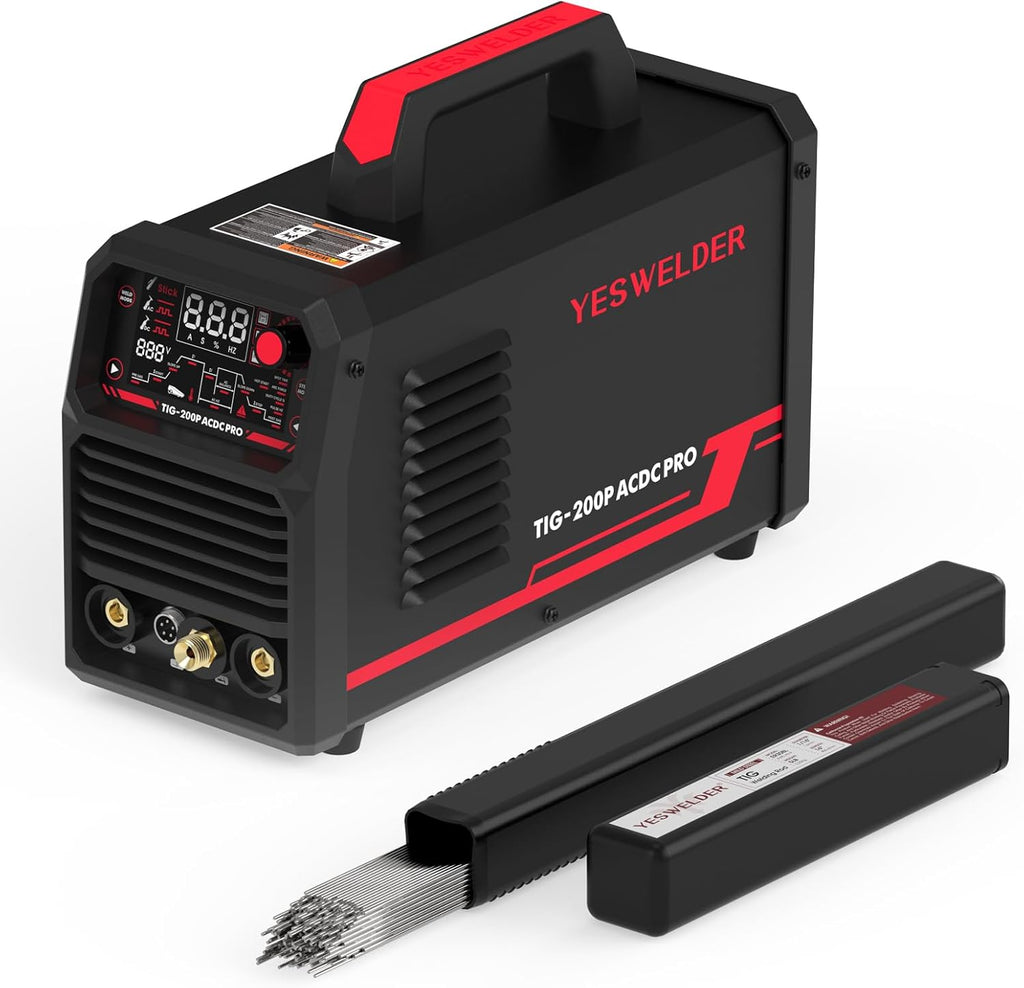 200A AC/DC Pulse Digital Inverter TIG/STICK Welder F5855