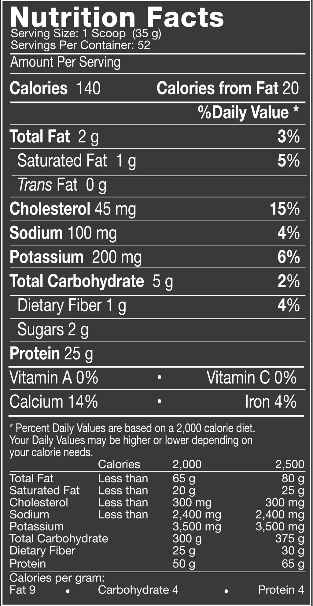 Cookies & Cream Protein Powder, 4 Lb R4727