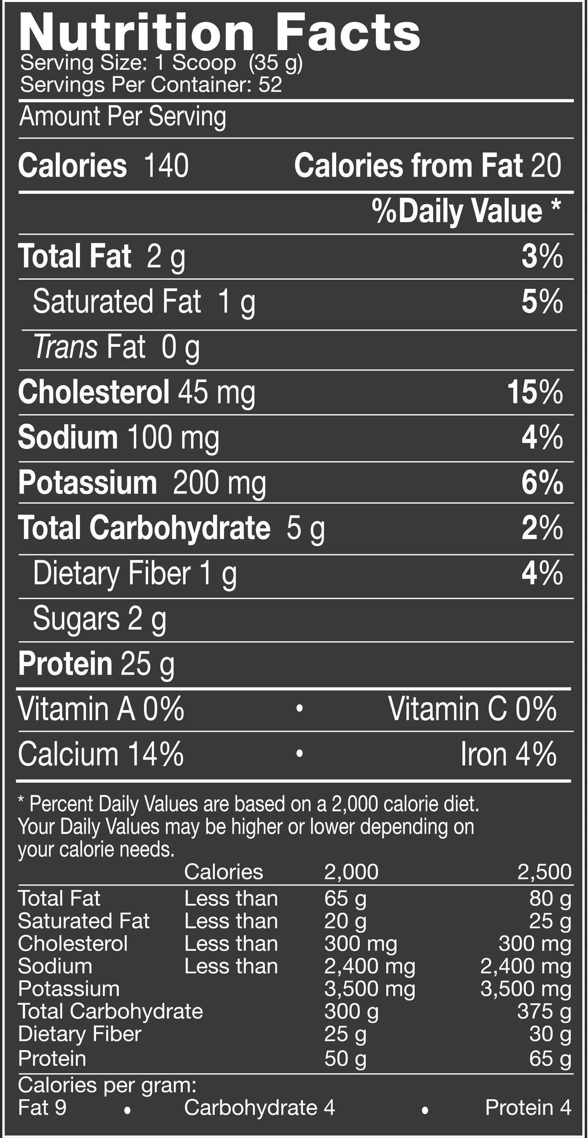 Cookies & Cream Protein Powder, 4 Lb R4727