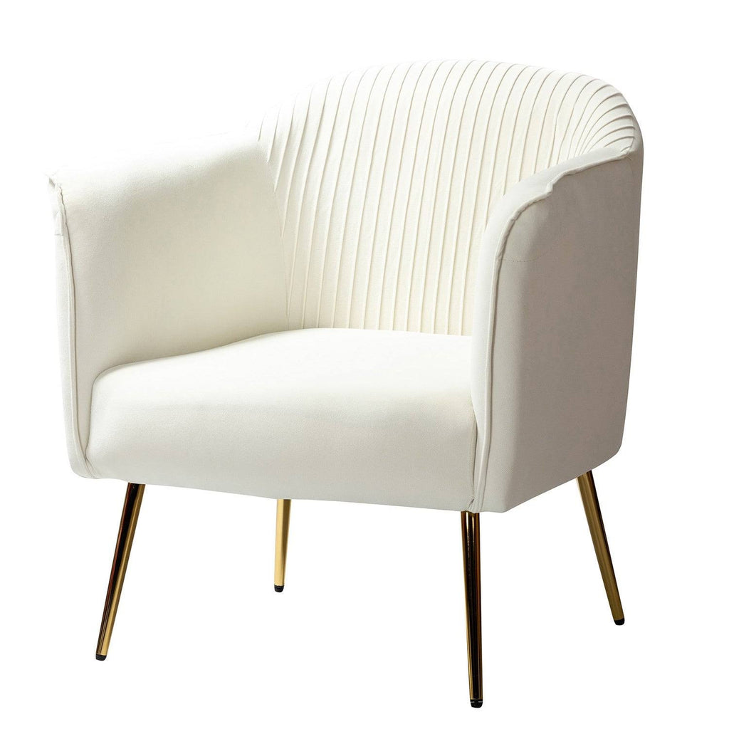 Navy Upholstered Barrel Chair N60001