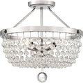 Polished Nickel Semi Flush Mount Light U4357