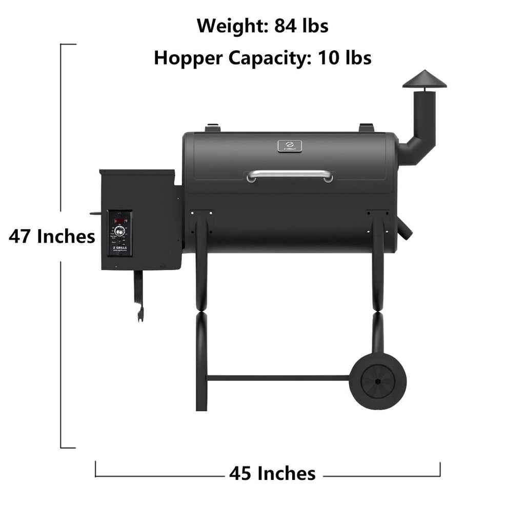 Wood Pellet Grill & Smoker 8 in 1 Black I656585