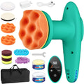 Cordless 4 inch Car Polisher with Touchscreen, 6 Speeds, Paste Wax & Pads, Pack of 2 V314596