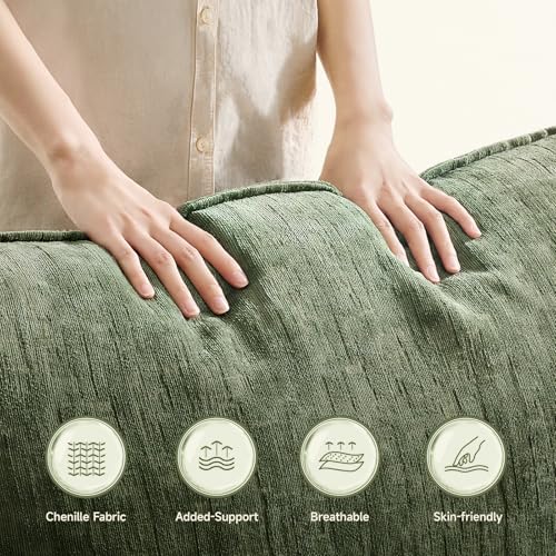 Oversized Green Chenille Accent Chair X94970