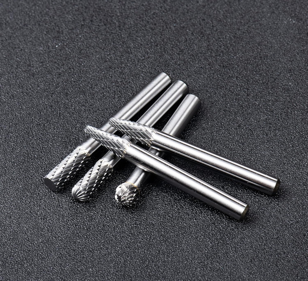 Carbide Burr Set 10pcs Double Cut Rotary Burr Set 1/4 Shank Die Grinder Bits H815664