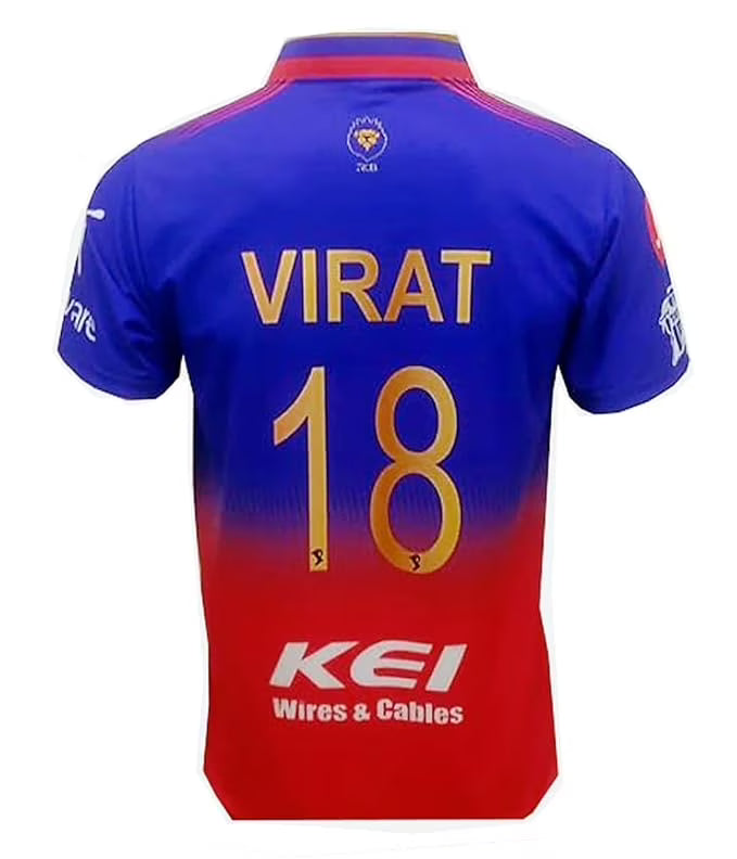 RCB VIRAT 18 Men's Cricket Jersey Half-Sleeve H56936