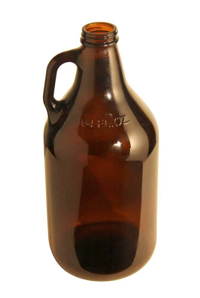 64 oz. Amber Glass Beer Growlers V42485