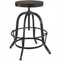 Black Wood Top Bar Stool V5735