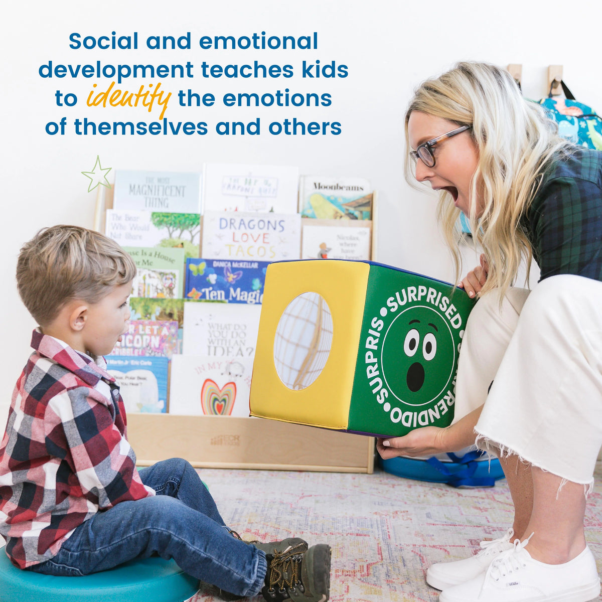 SoftZone Emotion Cube with Mirror Sensory Toy I8420
