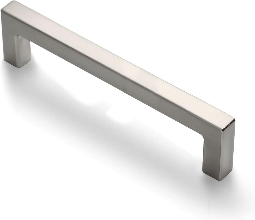 25-Pack Square Bar Pulls Cabinet Handle 5 Brushed Nickel A22694