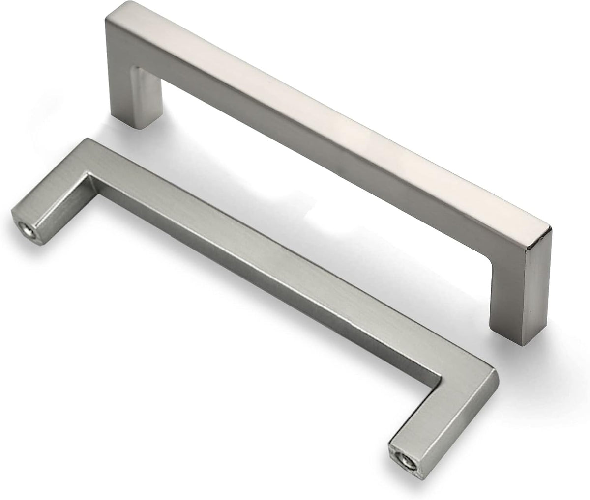 25-Pack Square Bar Pulls Cabinet Handle 5 Brushed Nickel A22694