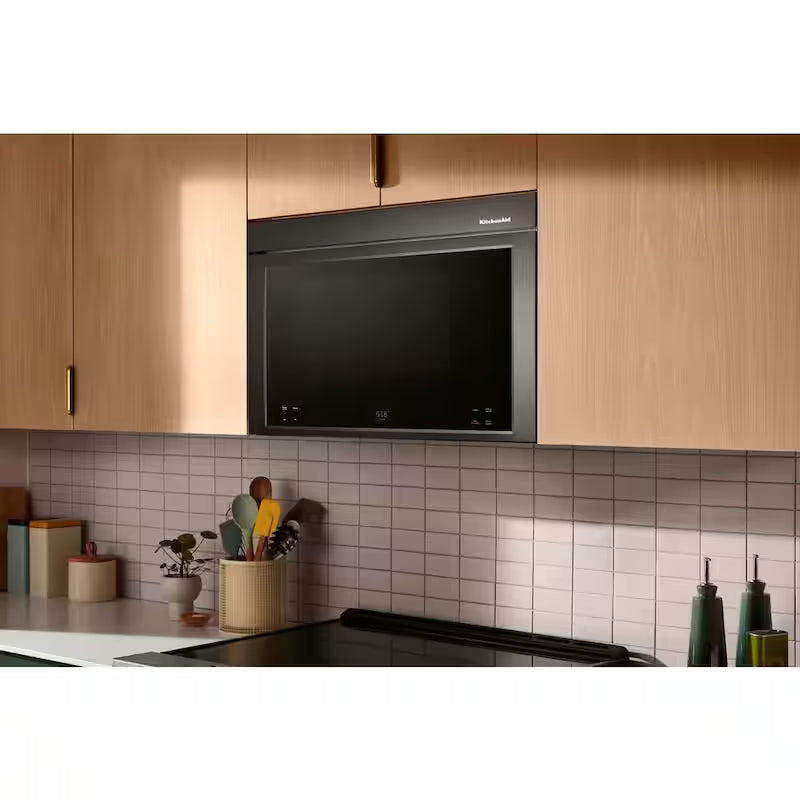 30 in. 1.10 cu. ft. Over-the-Range Microwave Oven in Black Stainless O108770