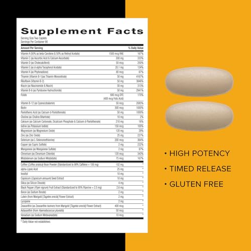 Timed Release Multivitamin Caplets 180 Count G14506