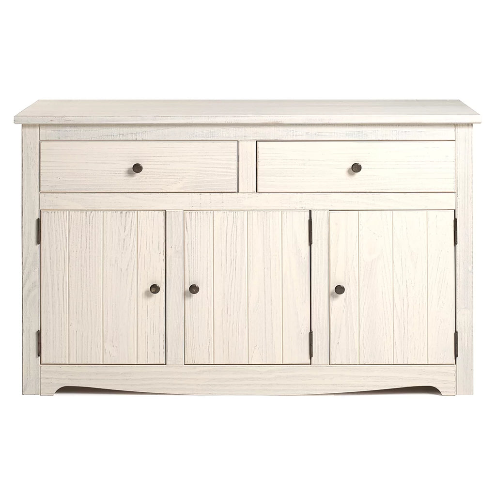 White Distressed Wood Buffet Sideboard Q1253