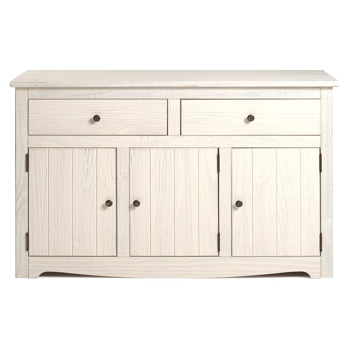 White Distressed Wood Buffet Sideboard Q1253