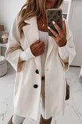 Solid Turn-back Collar Outerwear Z702