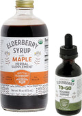 16oz Elderberry Syrup with 2oz Elderberry To-Go Herbal Supplement Starter Set I466527