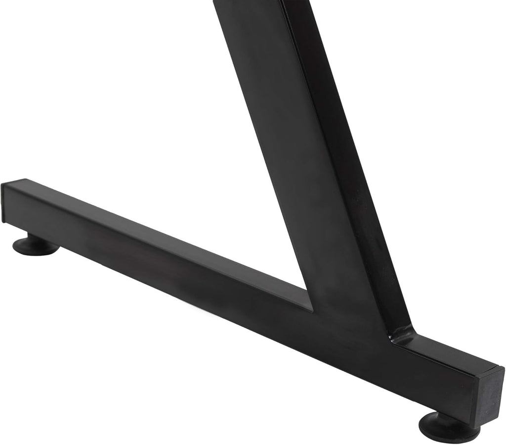 Black Gaming Desk with Cup Holder, Headphone Hook, Cable Management A610332