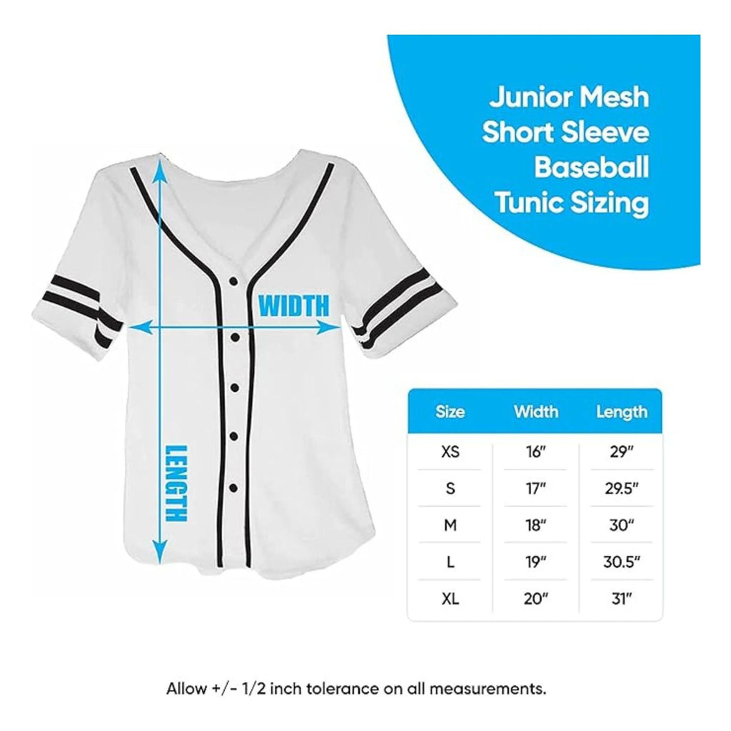 Black White Ladies Baseball Jersey M27388