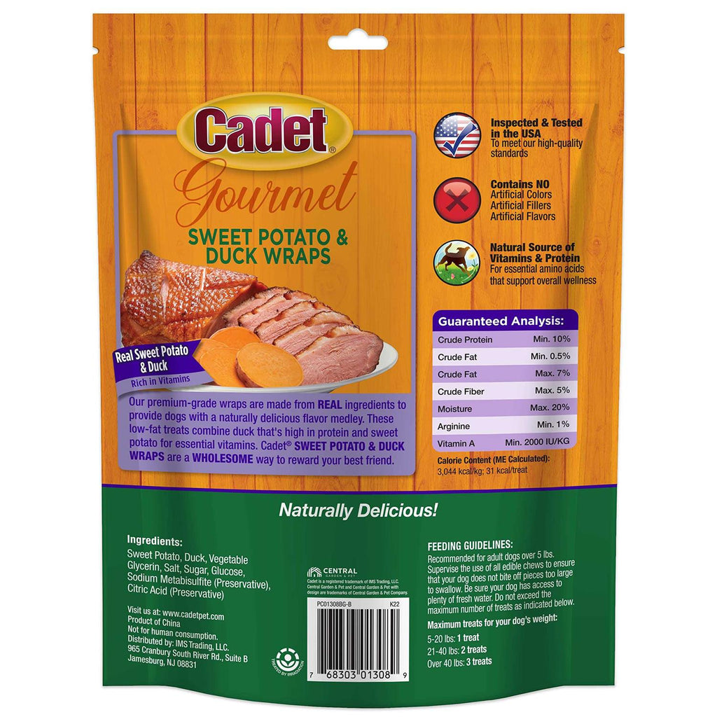 Sweet Potato & Duck Wraps Dog Treats B294733