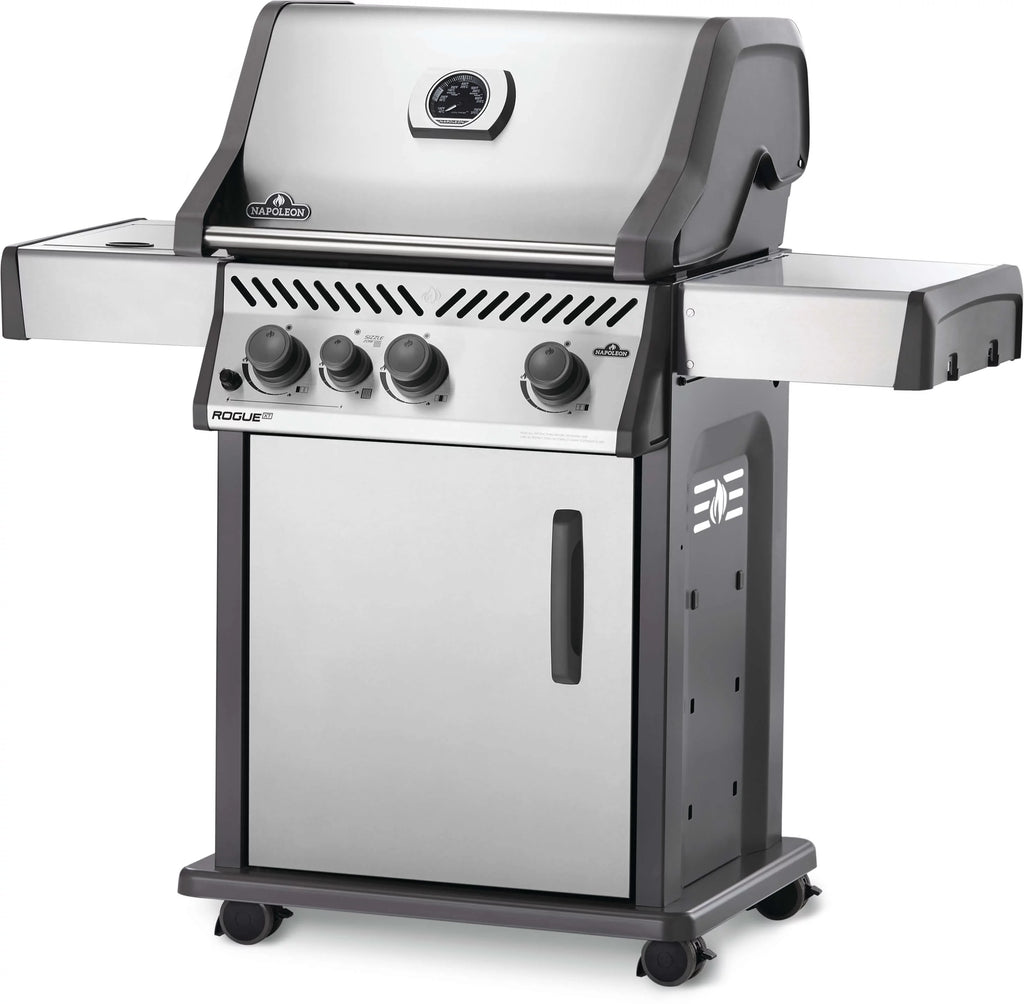 Black Propane Gas Grill with Infrared Side Burner W571