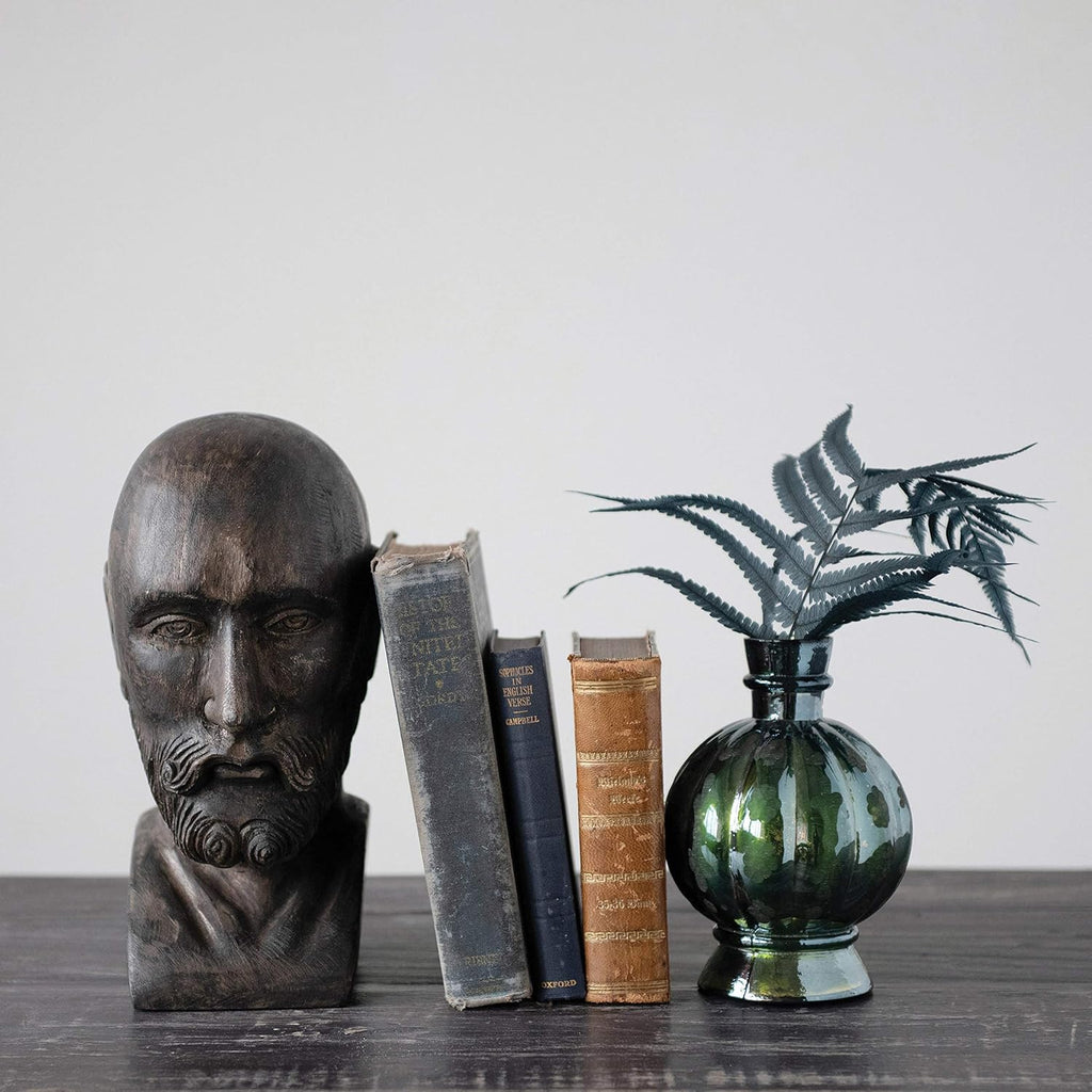 Hand-Carved Mango Wood Bust M9914