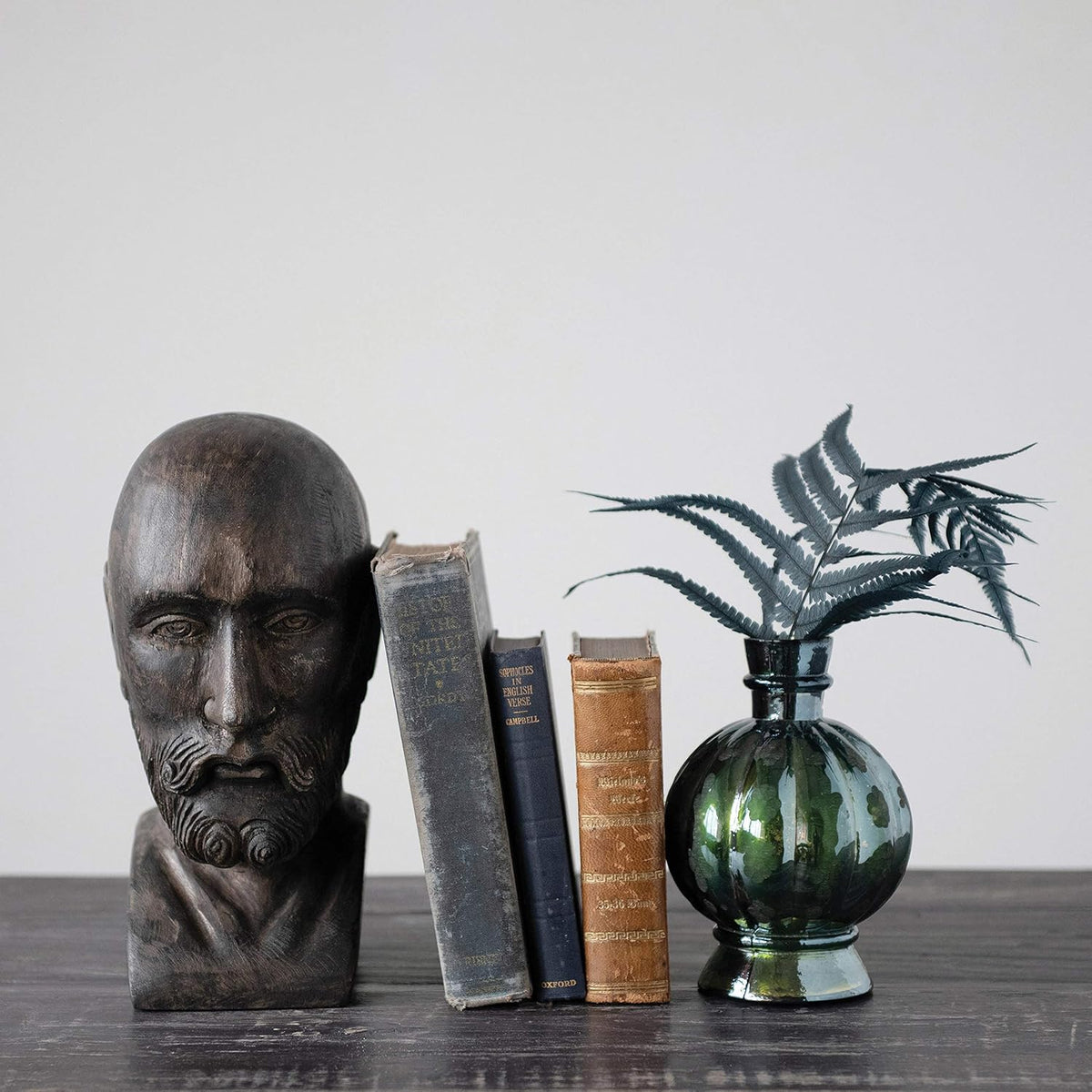 Hand-Carved Mango Wood Bust M9914