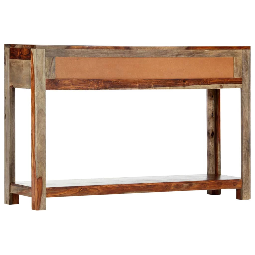 White 3 Drawer Sheesham Wood Console Table N6976