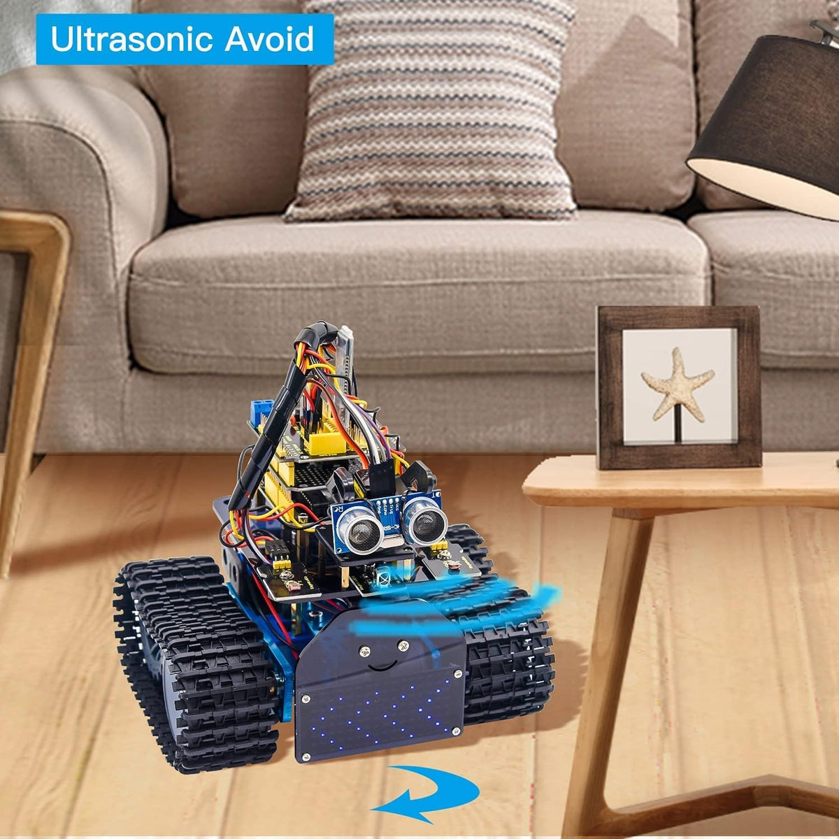 Mini Tank Robot Smart Car Kit for Arduino A29525