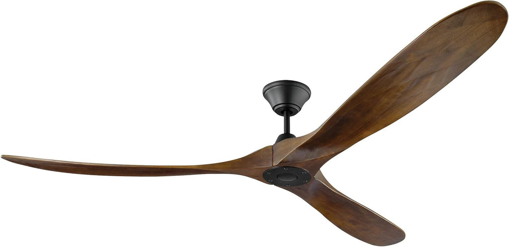 Matte Black 52 Outdoor Ceiling Fan with Remote Control N27371