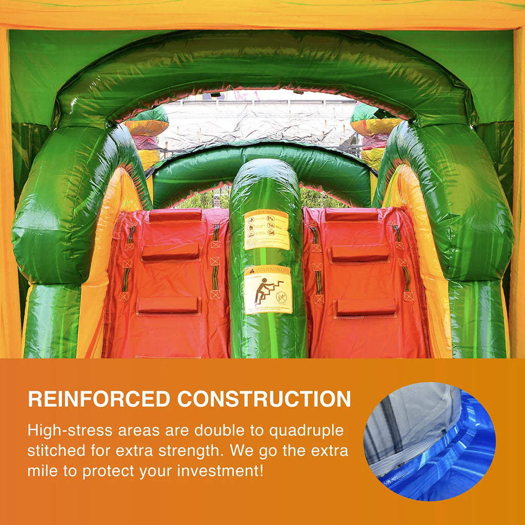 Commercial Grade Bounce House Water Slide with Pool with Blower Q791163