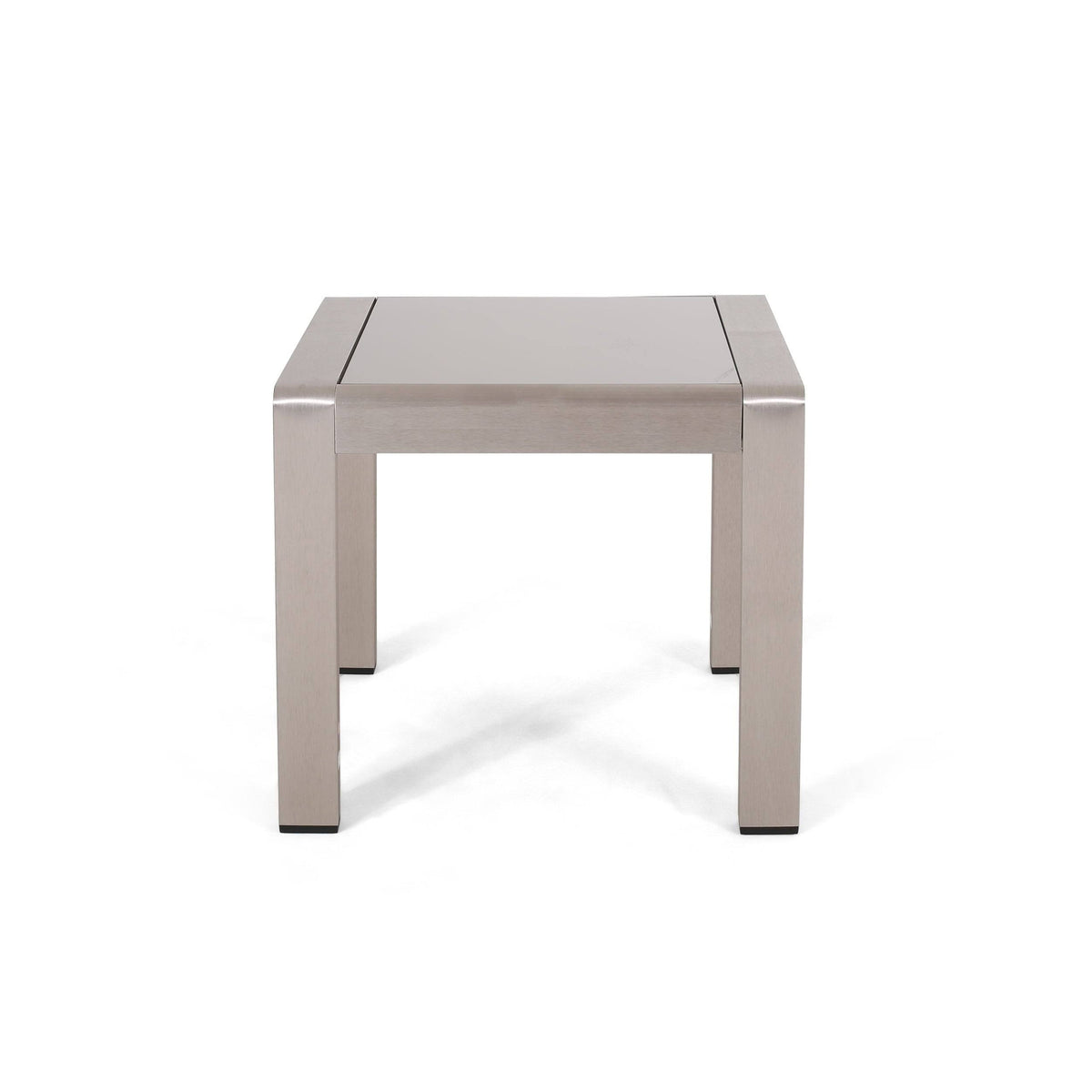 Gray Aluminum Patio Side Table X582
