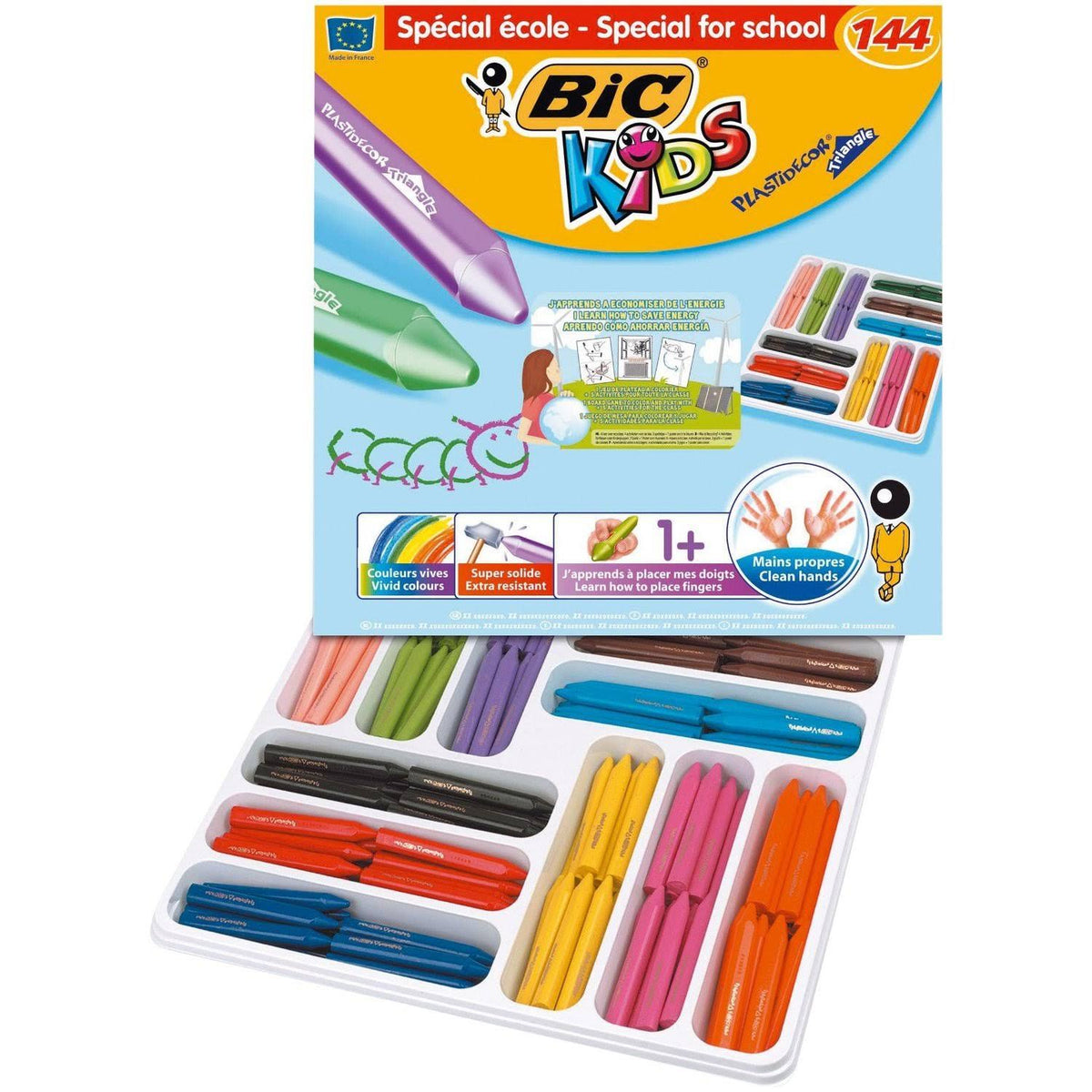 Triangle Colouring Crayons 12 Pack U9190